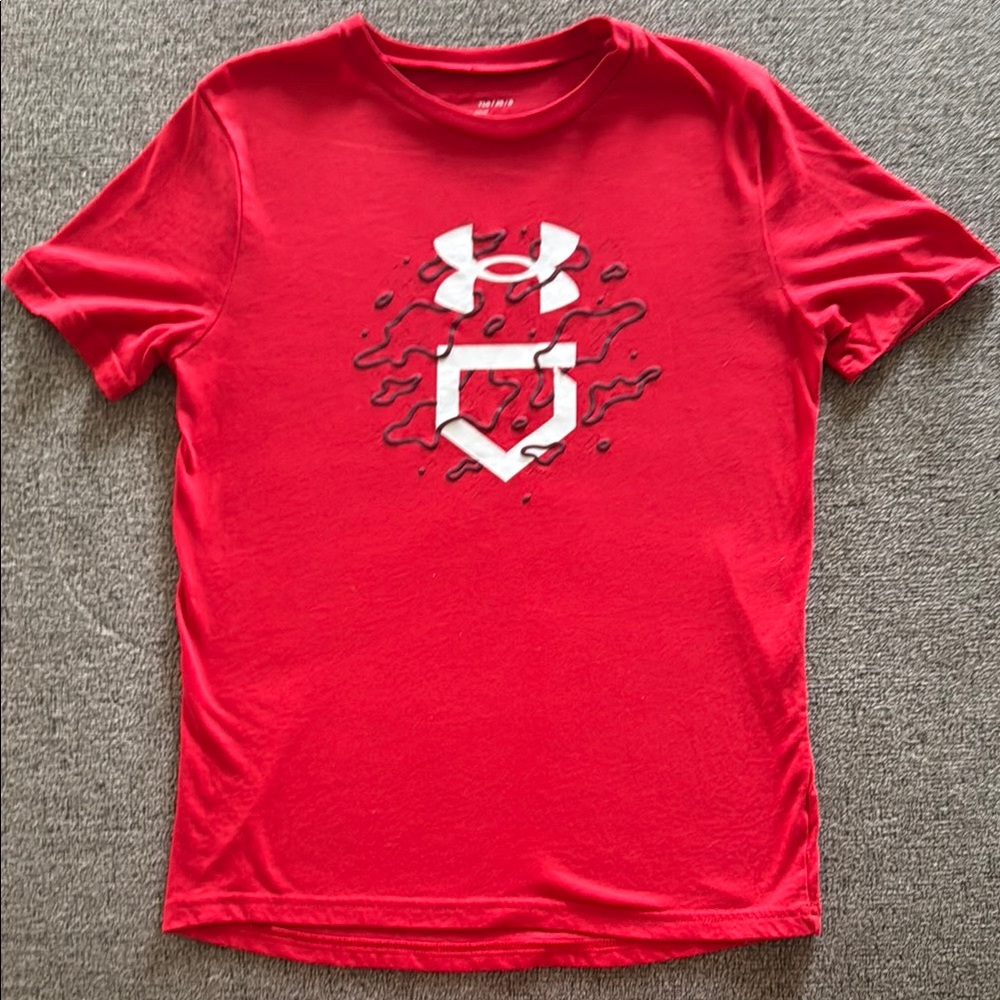 Under Armour Red Short Sleeve Performance Tee